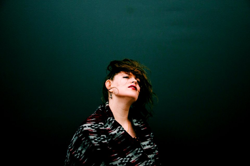 woman waving her hair