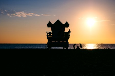 Beach, Lifeguard, Lifeguardtower photo