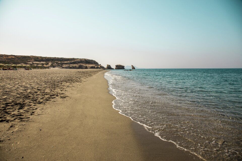 Beach water greece