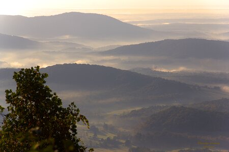 Landscape blue ridge parkway mountains