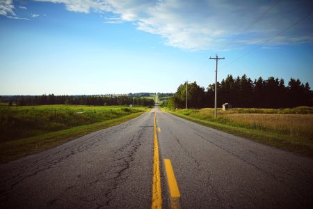Prince edward isl, Canada, Road