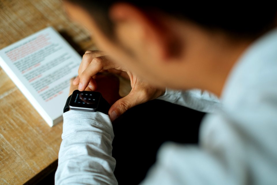 shallow focus photography of smartwatch