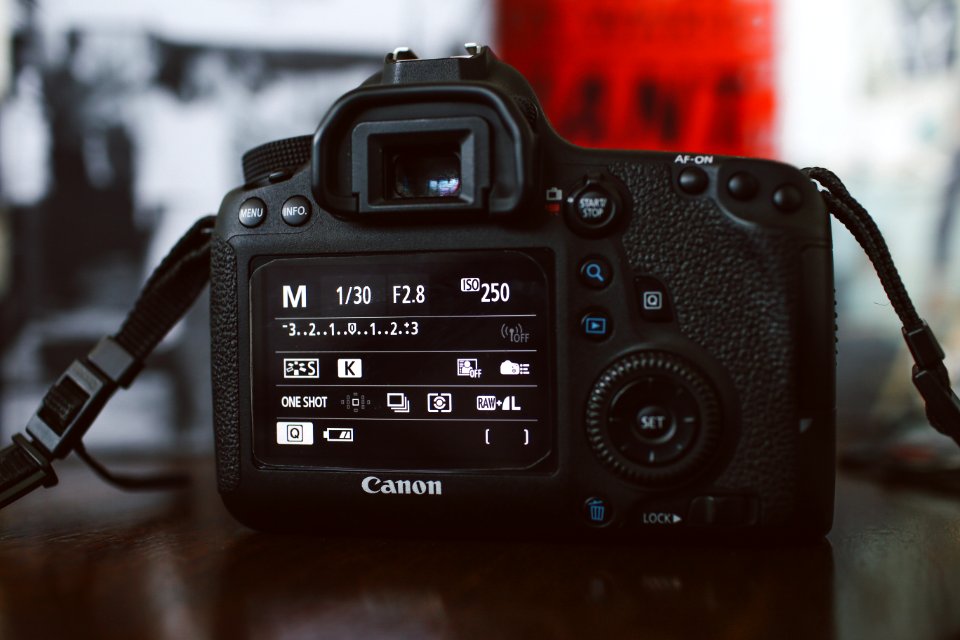 Camera settings, Canon, Dslr