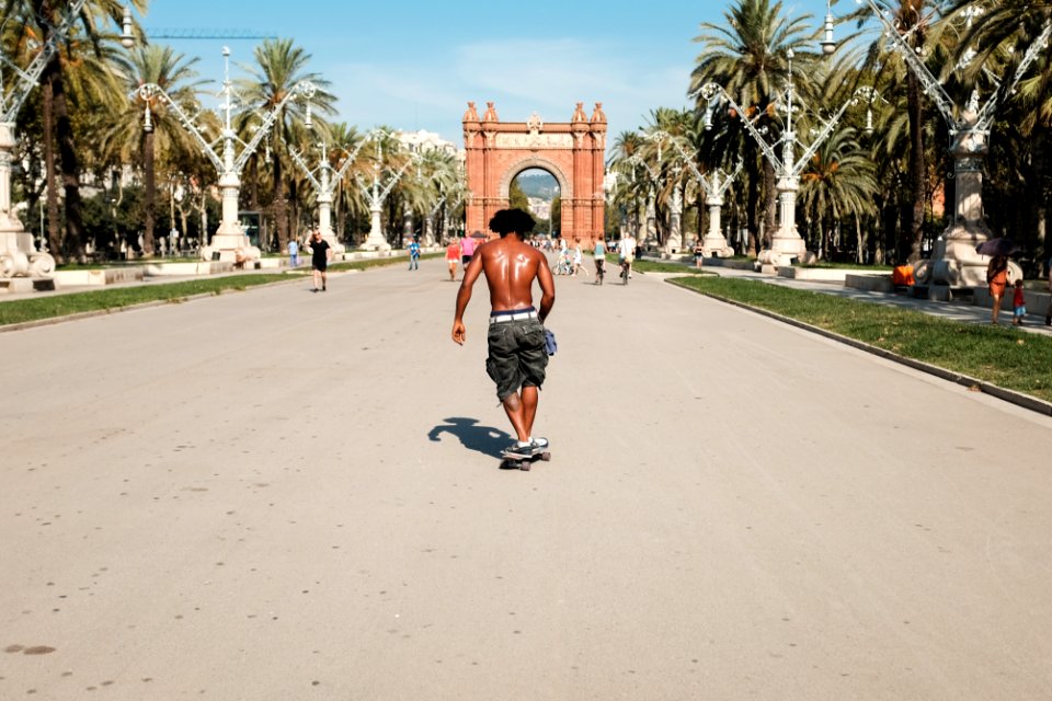 Barcelona, Spain, Palm trees