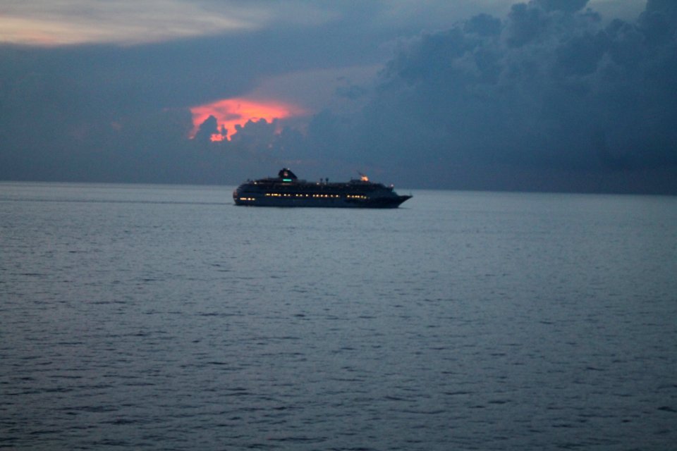 Sunset, Cloudes, Sea