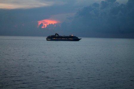 Sunset, Cloudes, Sea