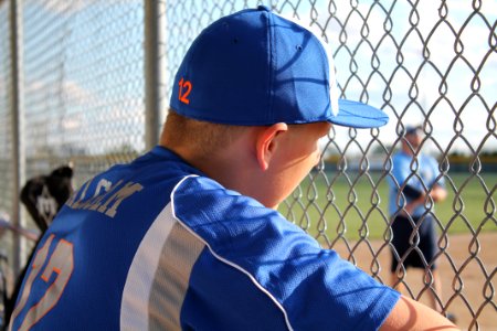 Dugout, Blue baseball, Blue team photo