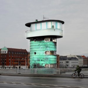 Copenhagen, Denmark, Control tower on knippelsbro photo