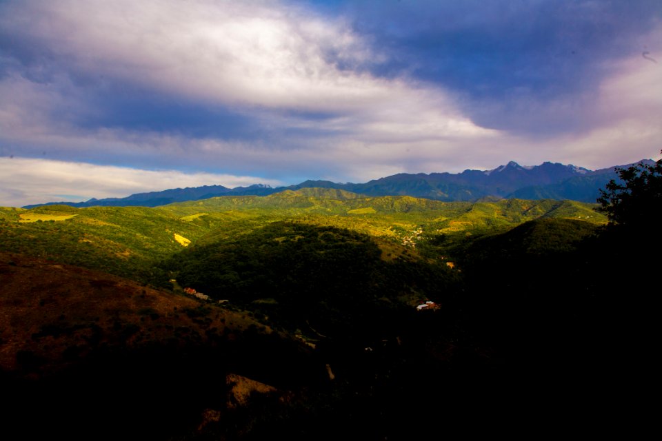 Foothills of tien shan mountains