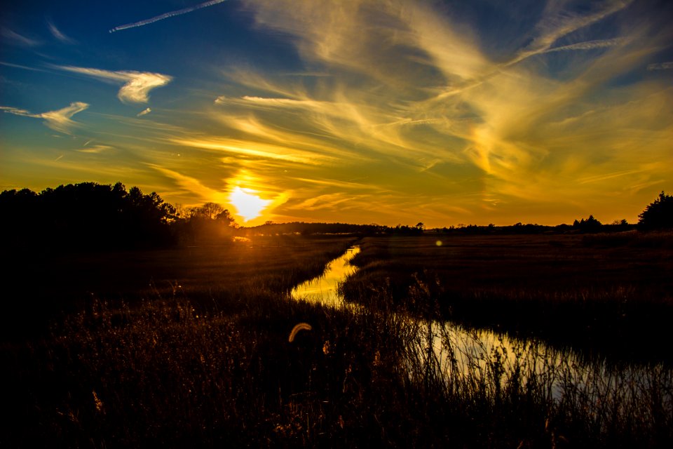Sky, Stream, Sun