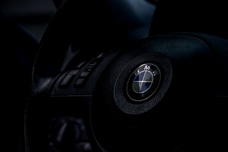 black BMW airbag cover photo