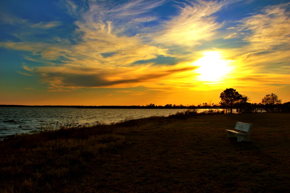 Bay, Sky, Water