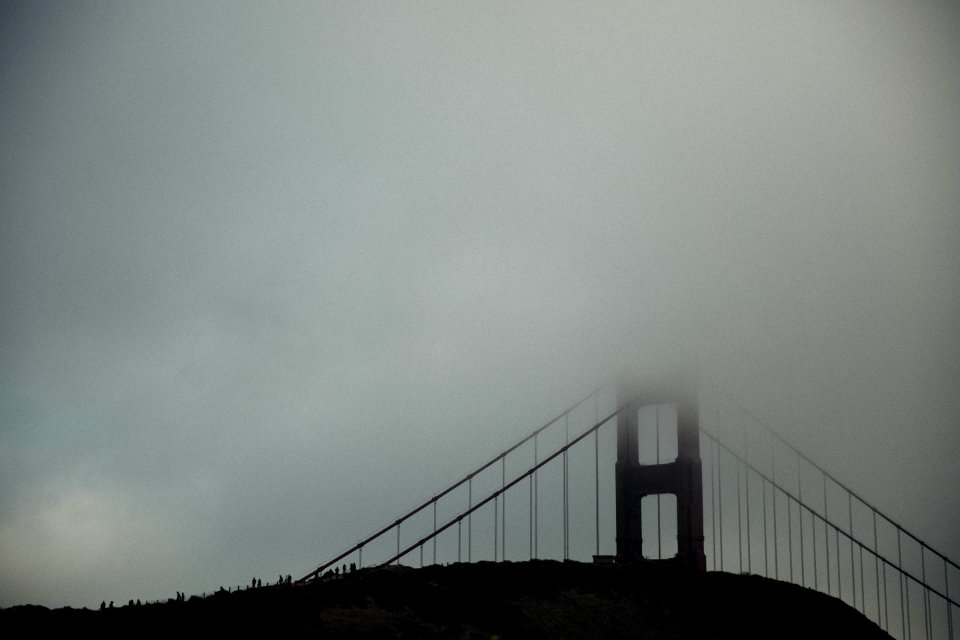 Fog, Golden gate bridge, Bridge photo