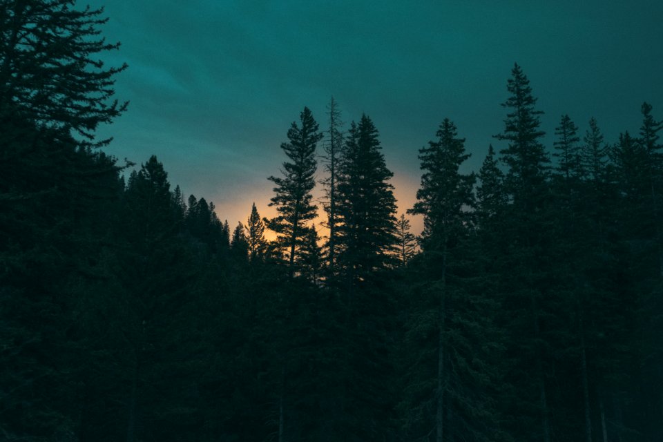 Big sky, United states, Sunset
