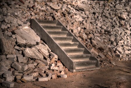 Demolition staircase steps