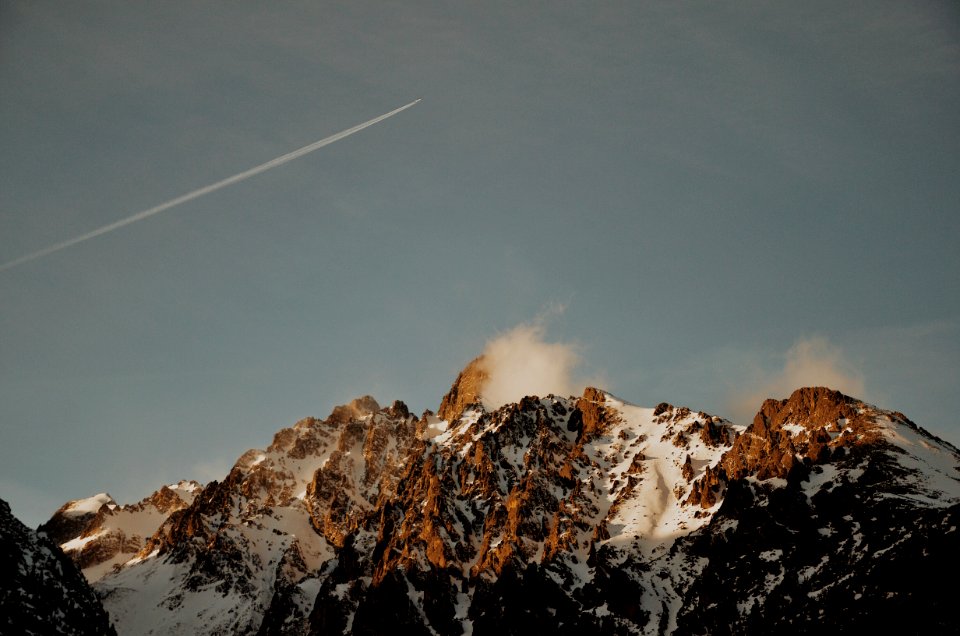 mountain snowy peak