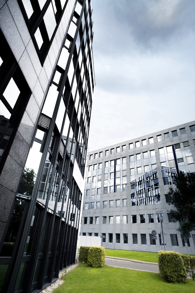 Modern facade geometric