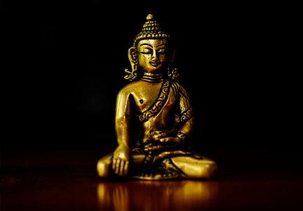 Golden buddha meditation asia