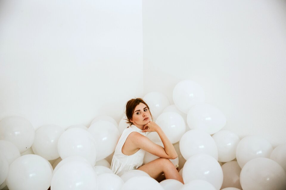 Indoors model woman