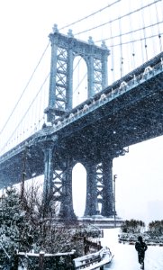 Manhattan bridge, New york, United states photo