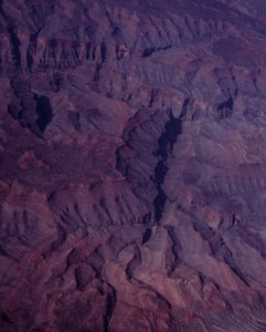 aerial photo of brown mountain photo