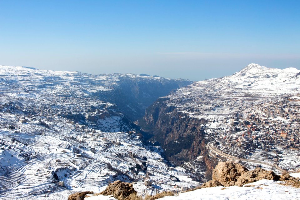 Cedars forest  cedars of god , Lebanon, Snow