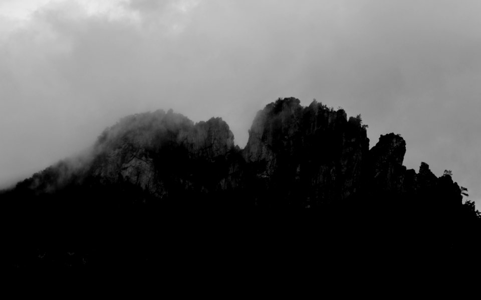 Seneca rocks, United states, Fog
