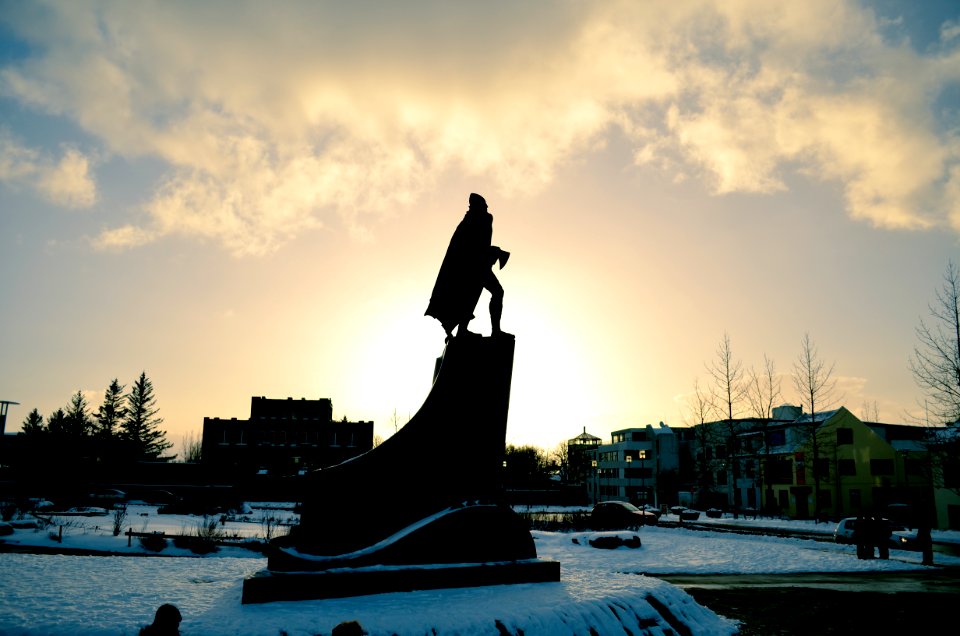 Silhouette, Reykjavik, Icel