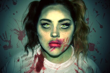 Horror woman girl photo