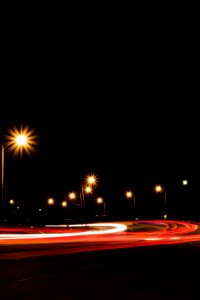 long exposure photography of road during nighttime photo