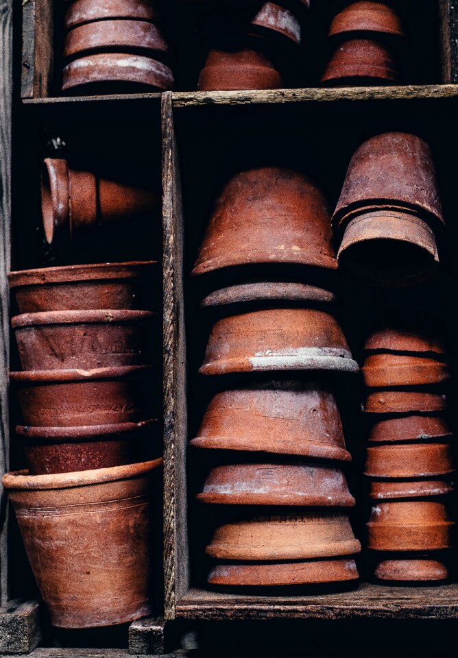 Flower pots industry pottery photo