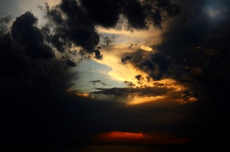 Weather cloudy blue