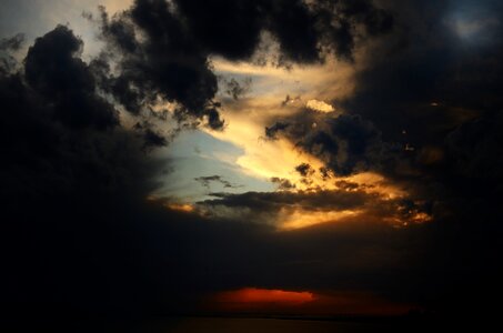 Weather cloudy blue photo