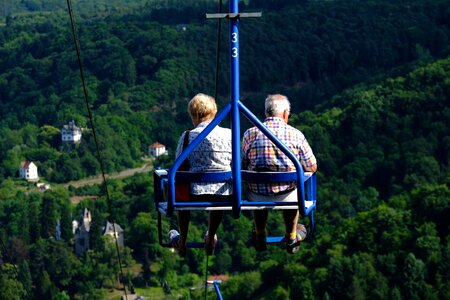 Transport mountain railway view photo