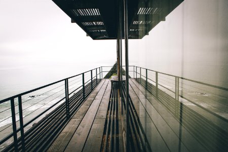 View, Lines, Ocean photo