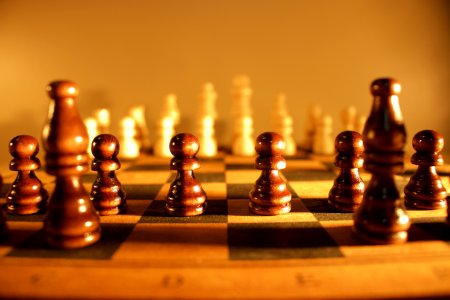 Queen, King, Pawn photo