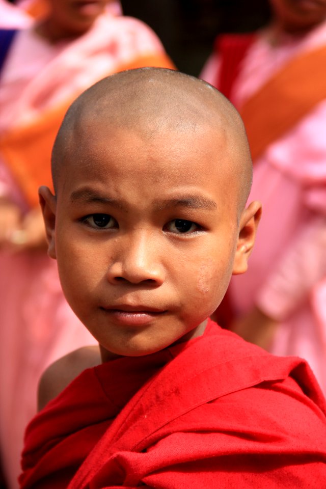 Old bagan, Myanmar burma , Monks photo