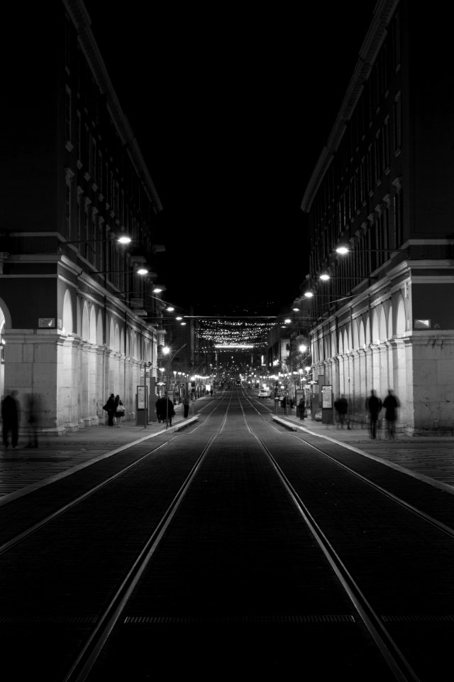 Nice, France, Black  white