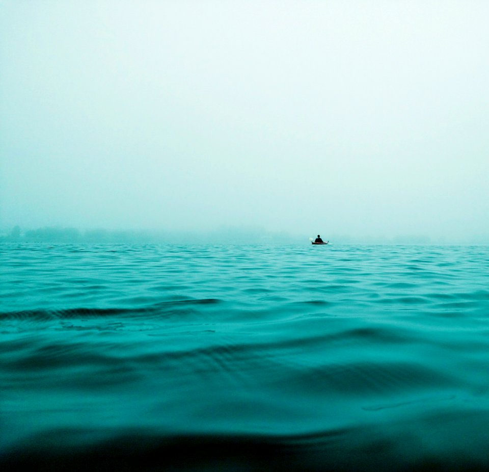 closeup photo of calm body of water