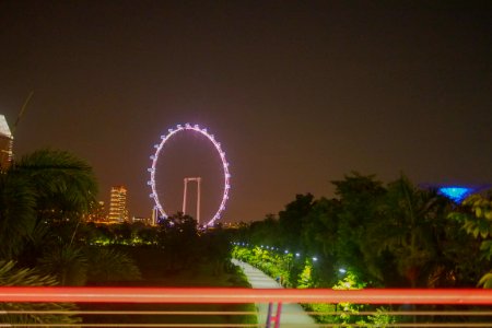 Singapore, Marina bay, Ferris wheel photo