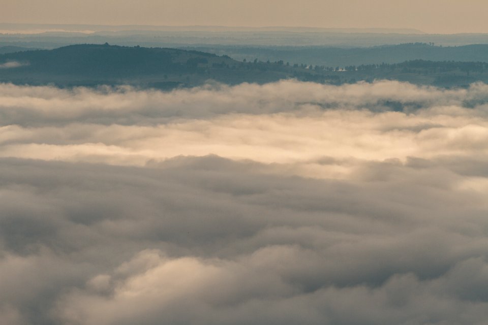 Mountains, Haze, Morning