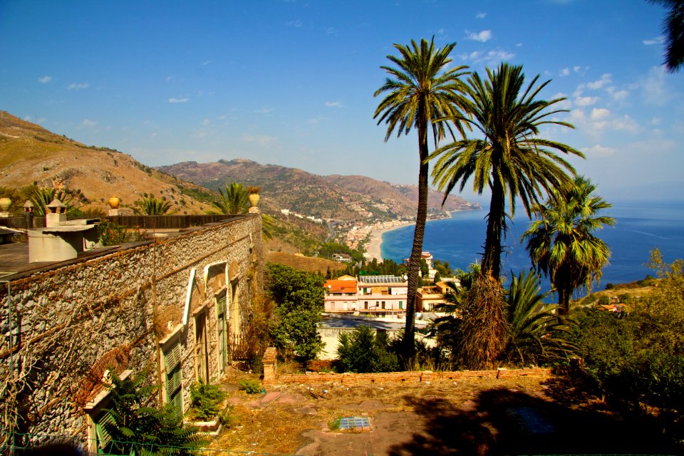 Italy, Taormina, Ruins