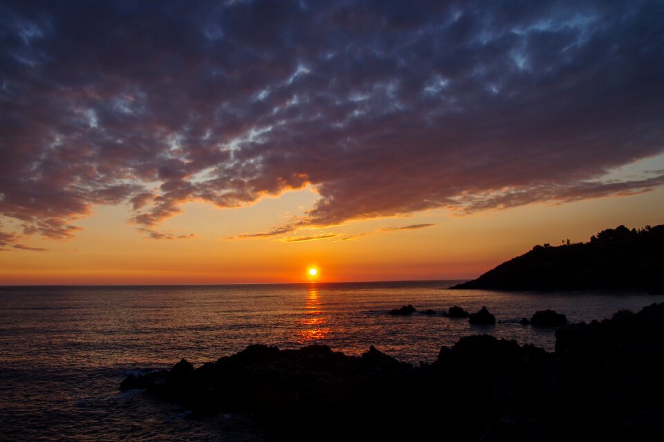 Landscape sea sunset