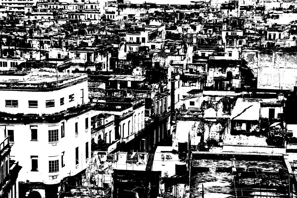 Cuba, La havane, Black  white