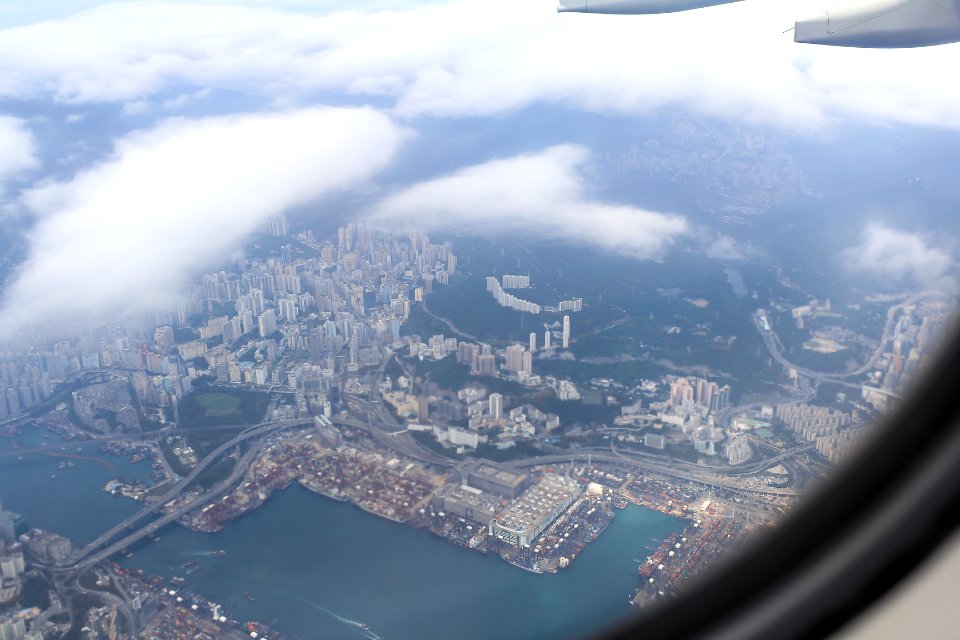 City, Cloud, Bird