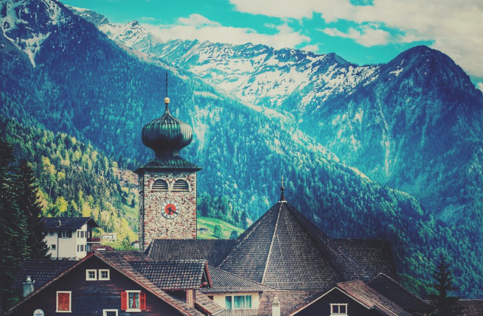 Liechtenstein, Trees, Alp