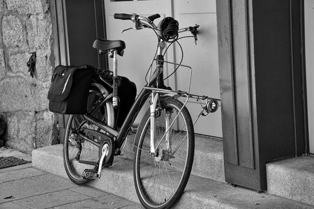 Urban bicycle transport photo