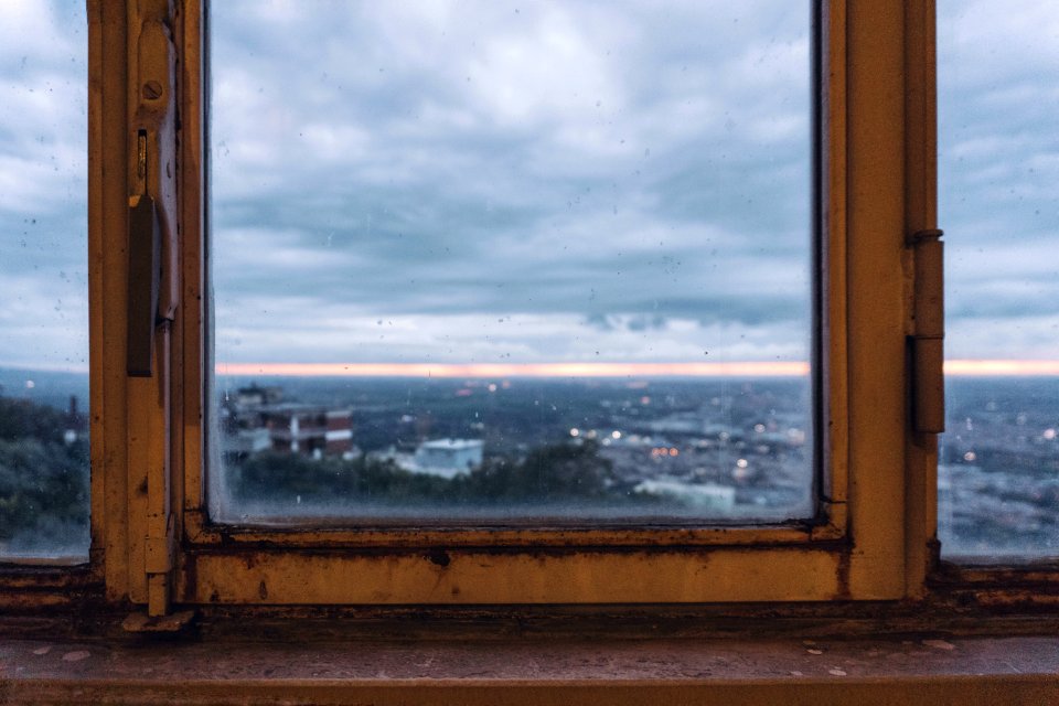 closed glass window