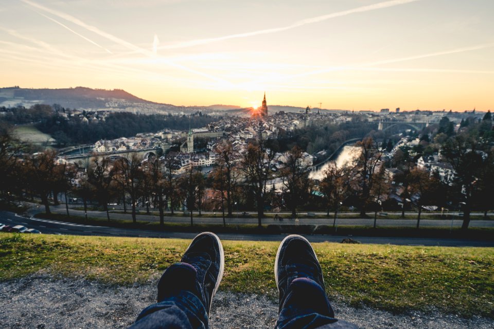 Bern, Rosengarten, People