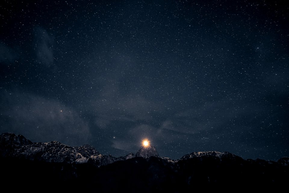 stars at night illustration
